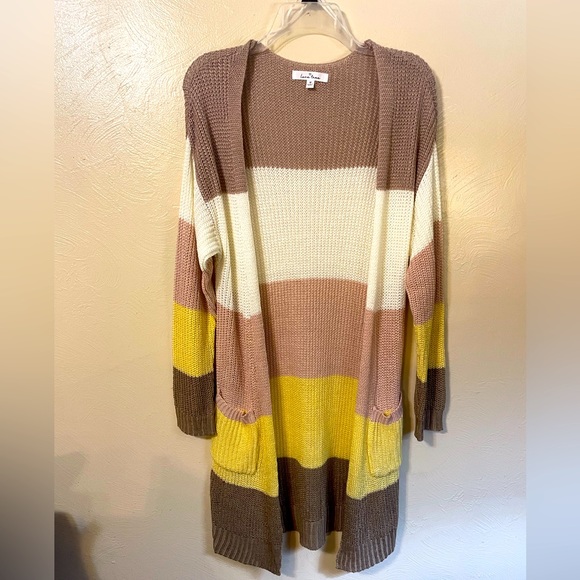 Love Tree Sweaters - Love Tree Multi Color Cardigan Size M